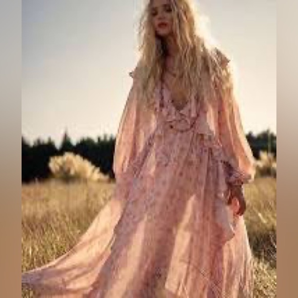Spell Fleur Gown, Pink Champagne, BNWT, Small